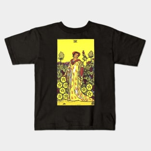 Nine of Pentacles Tarot Kids T-Shirt